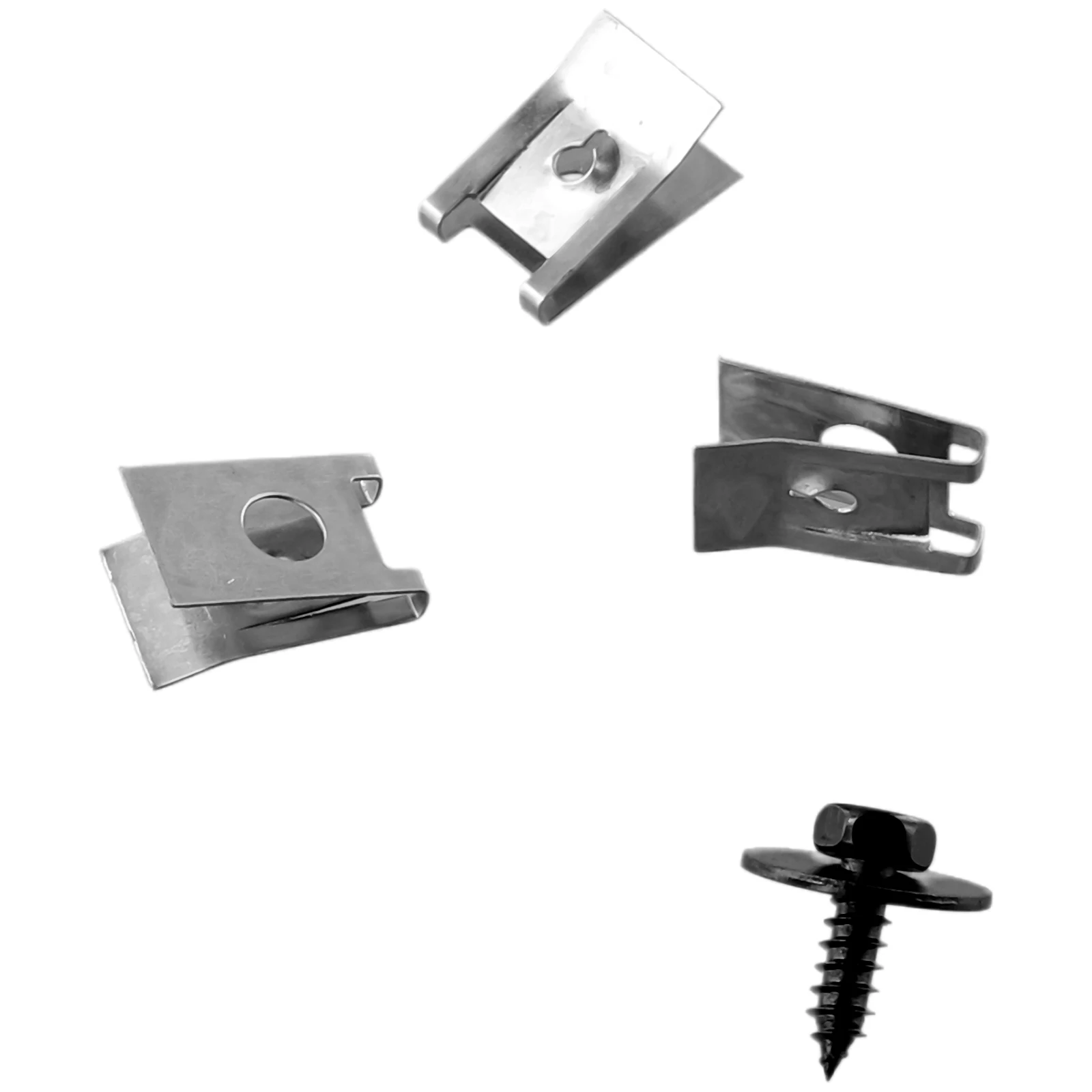 

20 U-образных гаек + винты с шестигранной головкой для крепления шасси BMW, зажим из листового металла, крепежный зажим для R50 R52 R53 R55 R56 R57 R60 E32 E38 E65