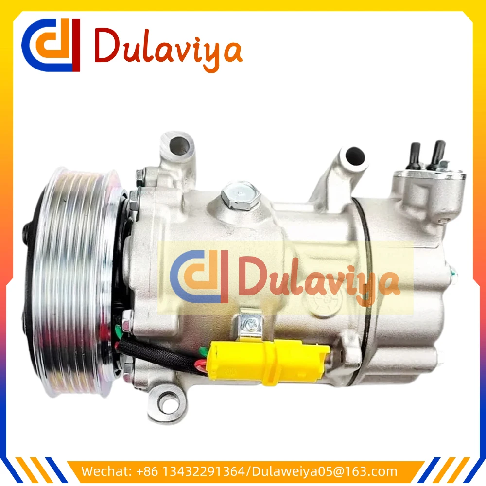 

AC Compressor SD6V12 For Peugeot 206 207 Citroen C2 C3 Fiat 9671456680 9655191580 9684480480 6453QH 9800822280 5215310145