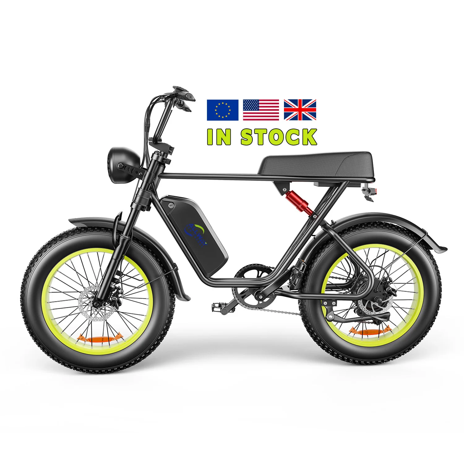 EU Stock Retro 1000W Electric Bike 48V Aluminum Alloy Frame Adult Road Ebike