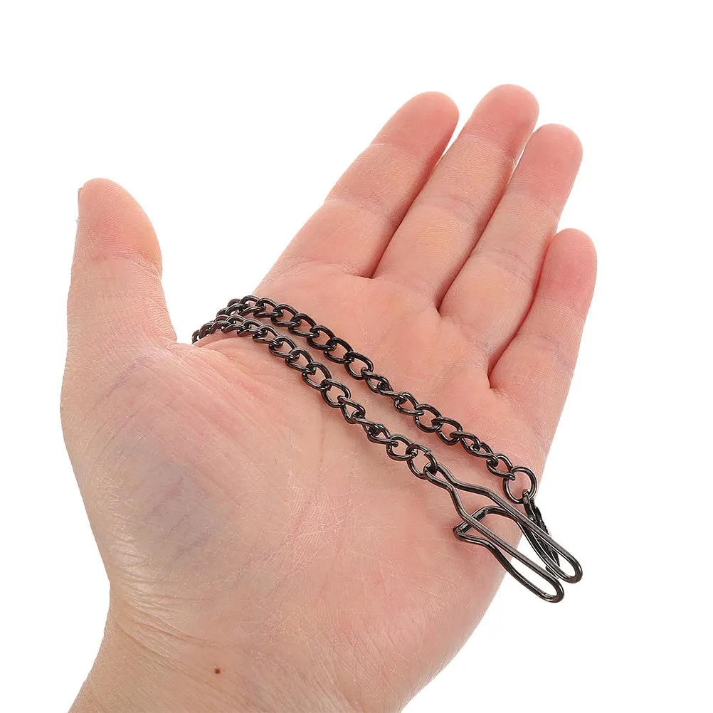 

3Pcs Pocket Watch Chains Vintage Alloy Clip Fob Accessory for Formal Men Retro Metal Pocket Watch Chain Set Replacement Chain