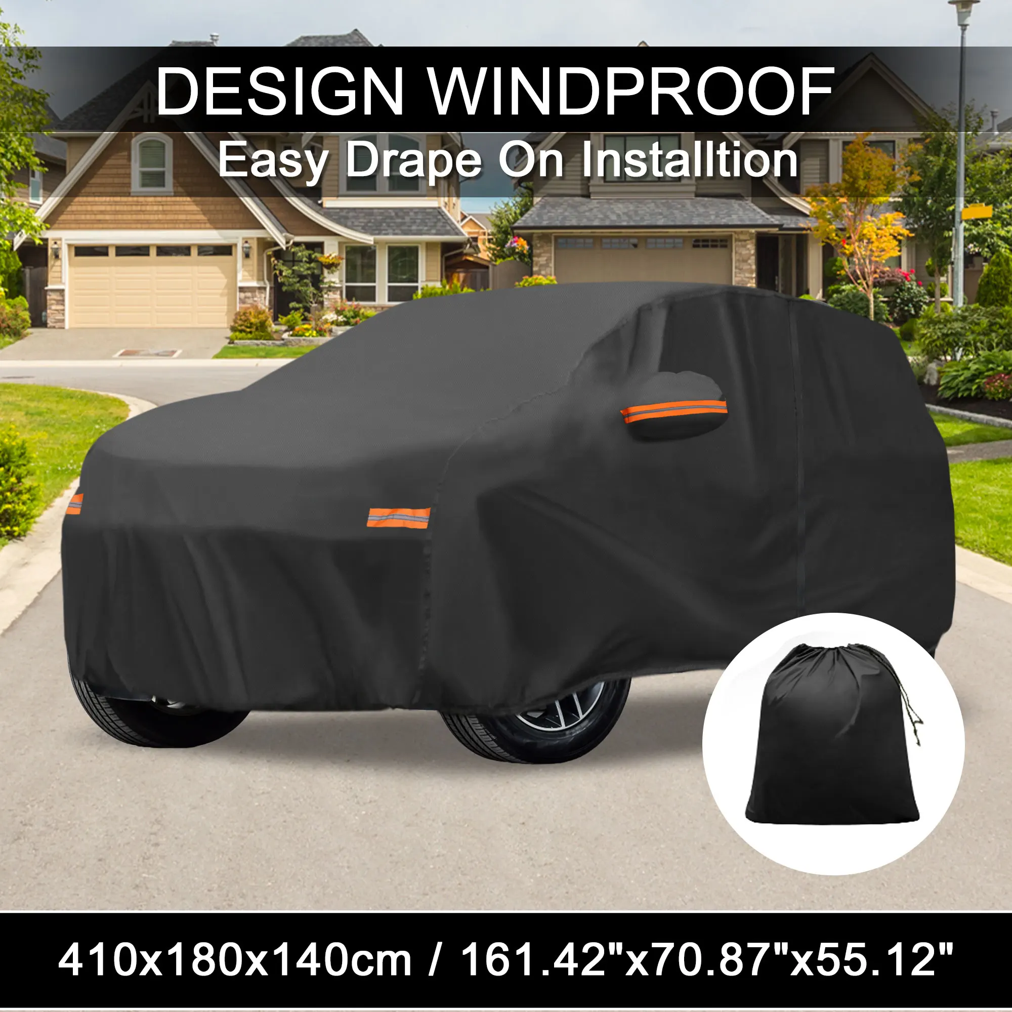 

Motoforti Car Cover W/ Left Side Door Zipper 210D-PU for Hyundai Venue