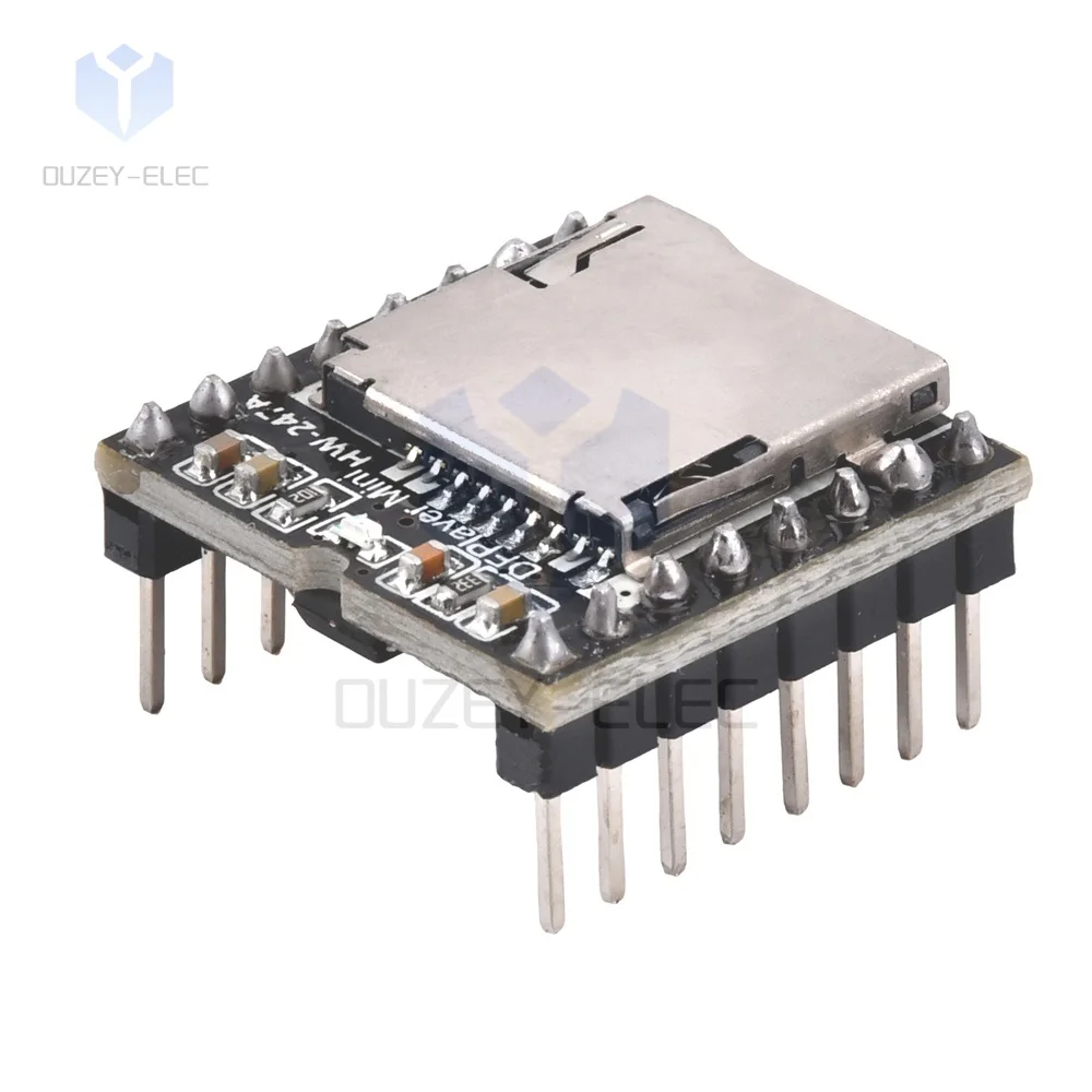 YX5200 USB MP3 Player Module Supporting TF Card U-Disk Voice Speaker Board MP3 Decoder Module AD Compatible for Arduino