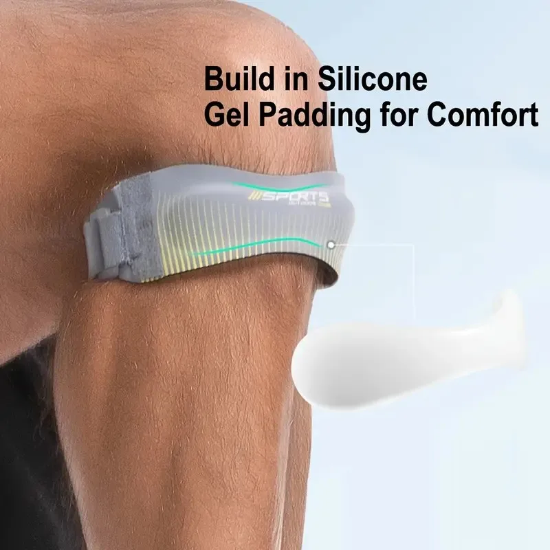 CZHIYAO سيليكون الرضفة وتر دعم حزام الوسادة ل قابل للتعديل عدم الانزلاق الفرقة استقرار هدفين لالتهاب الأوتار الركبة #3