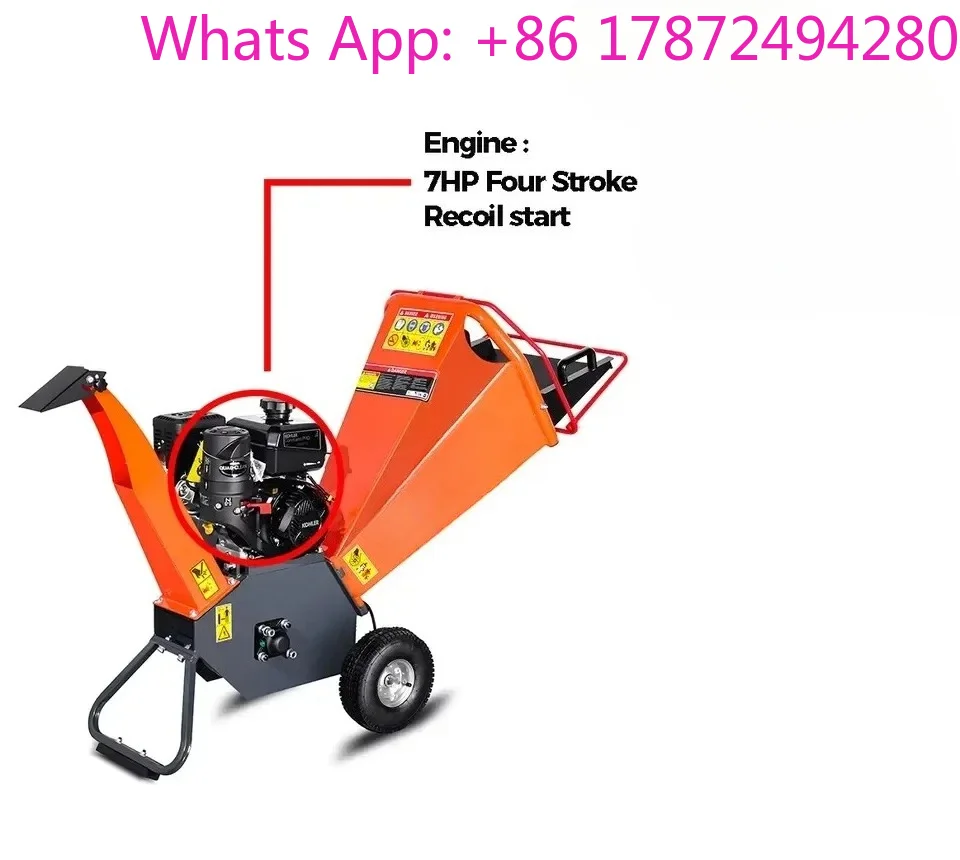 Heavy      CE Towable  4 Inch Petrol Powered Wood Chipper