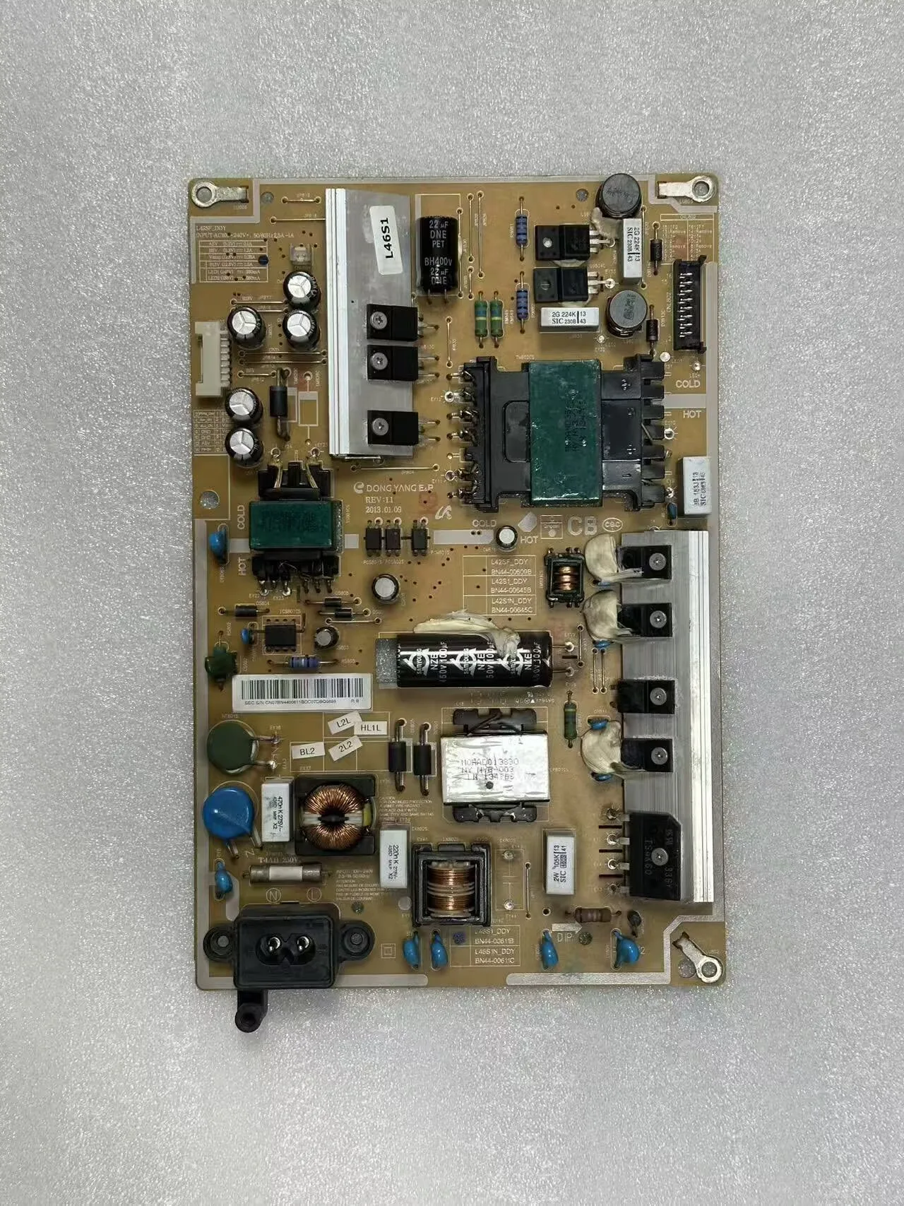 Good Test For UE46F5000 UE46F5500 BN44-00610B = BN44-00609A = BN44-00611B Power Supply Board UN46F5000 HG46NB678 UE42F5000
