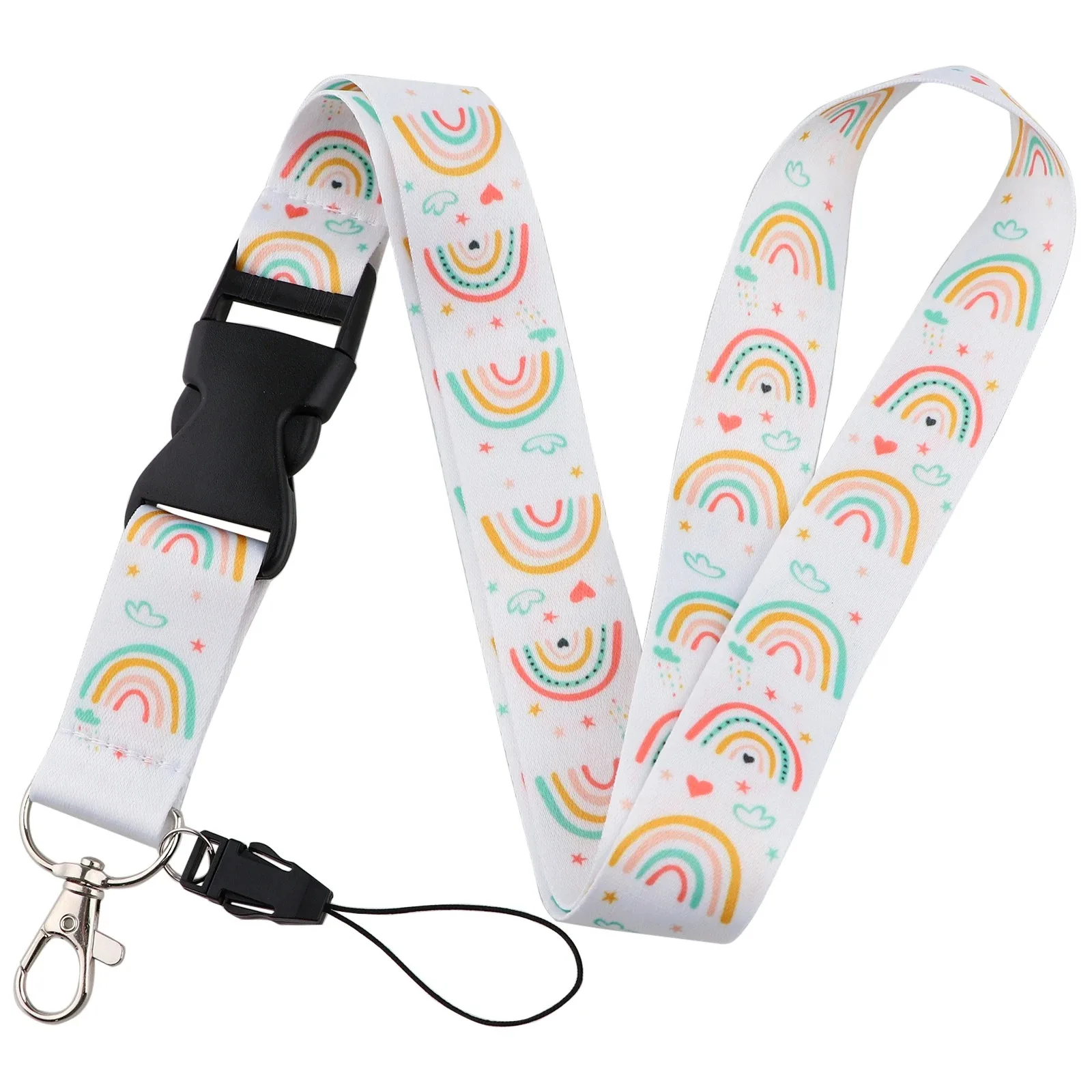 Vlinder Maan Patroon Lanyard voor Sleutel Nekkoord Kaart ID Badge Houder Sleutelhanger Sleutelhouder Sleutelhanger Accessoires Arts Verpleegkundige Gift