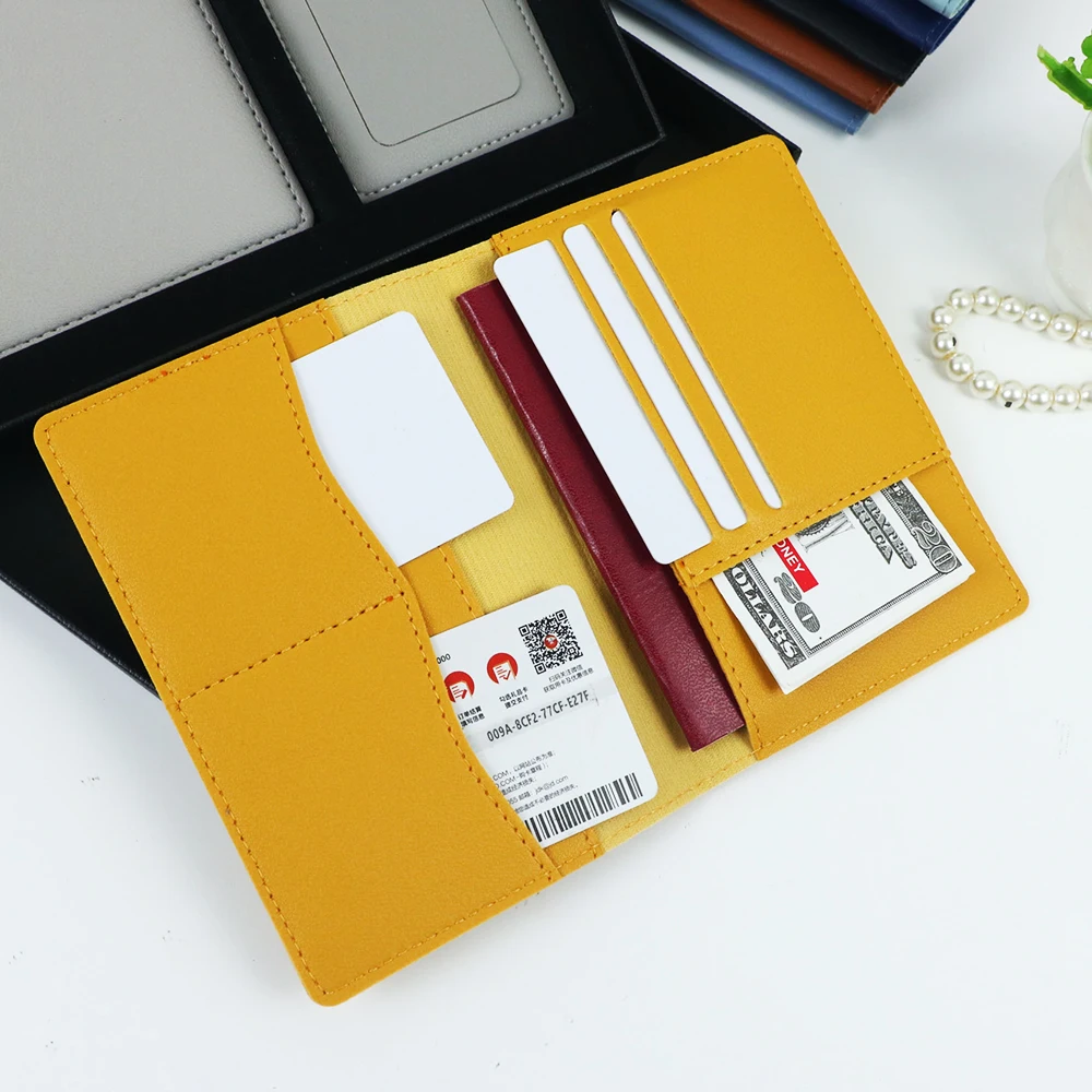 Personalisierte PU-Leder Reisepasshülle mit Mehrfachfunktionen und Mehreren Kartenfächern - Leder-Reisepasshülle – Detail 5