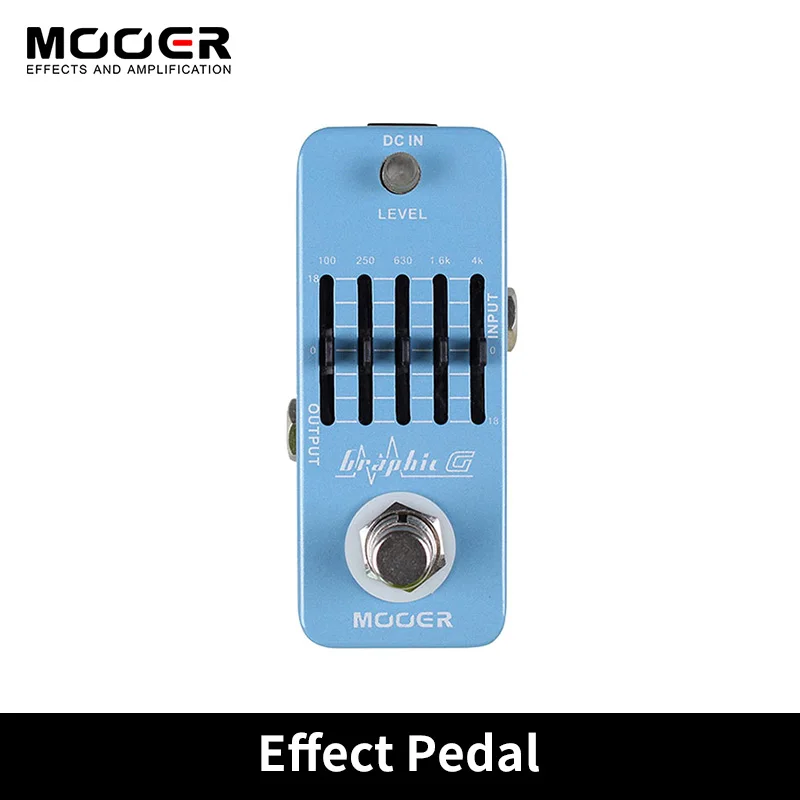 

MOOER-Graphic G Mini Guitar Equalizer Effect Pedal, 5-Band Graphic EQ, True Bypass, Full Metal Shell, Guitar Accessories