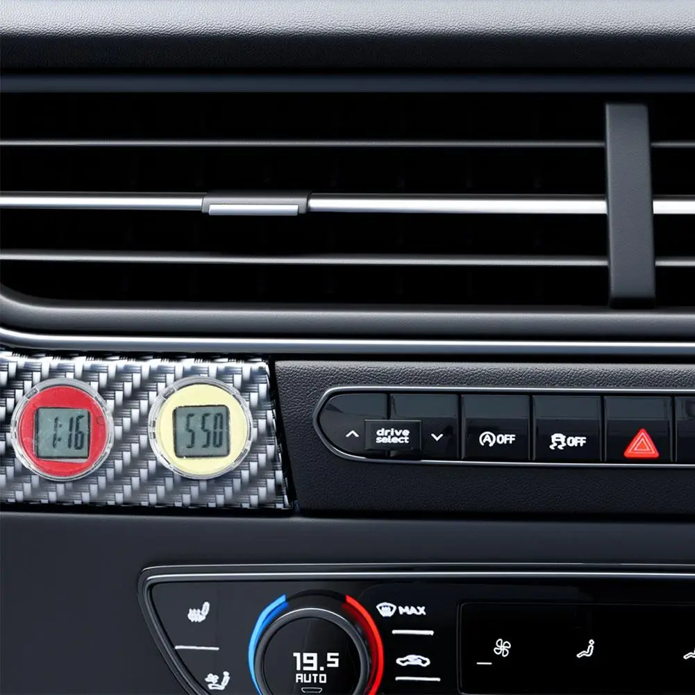 1Pc NUOVO Mini Impermeabile Moto Bici Appiccicoso Decorazione Digitale Display Del Motociclo Orologio Orologio Accessori Per Interni Auto A Z9U8