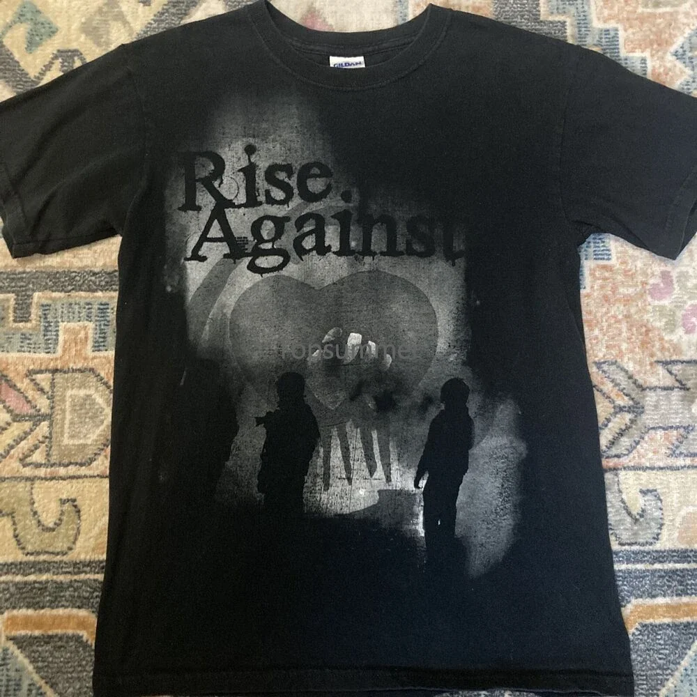 

Rise Against Punk Band T-Shirt Mens Size Small Short Sleeve Black