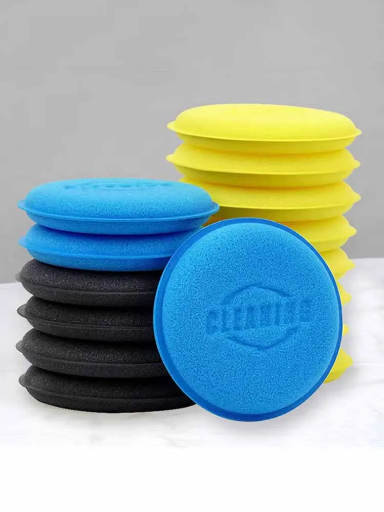 Auto Ronde Waxen Polish Sponzen Hoge Dichtheid Schuim Applicator Pads Uitharden en Polijsten Sponzen Auto Detaillering Gereedschap Wasstraat - afbeelding 2