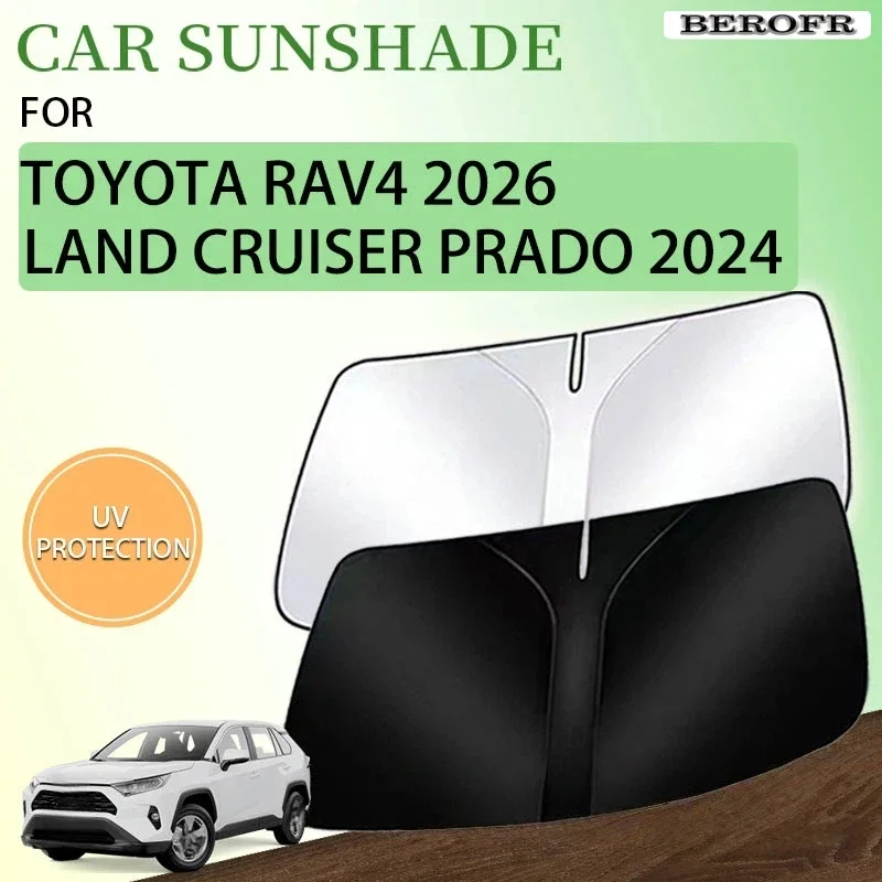 Front Window Sunshade For Toyota RAV4 2026 XA60 Land Cruiser Prado 250 J250 Lexus GX 2024 2025 2026 Accessories Sun Protector UV