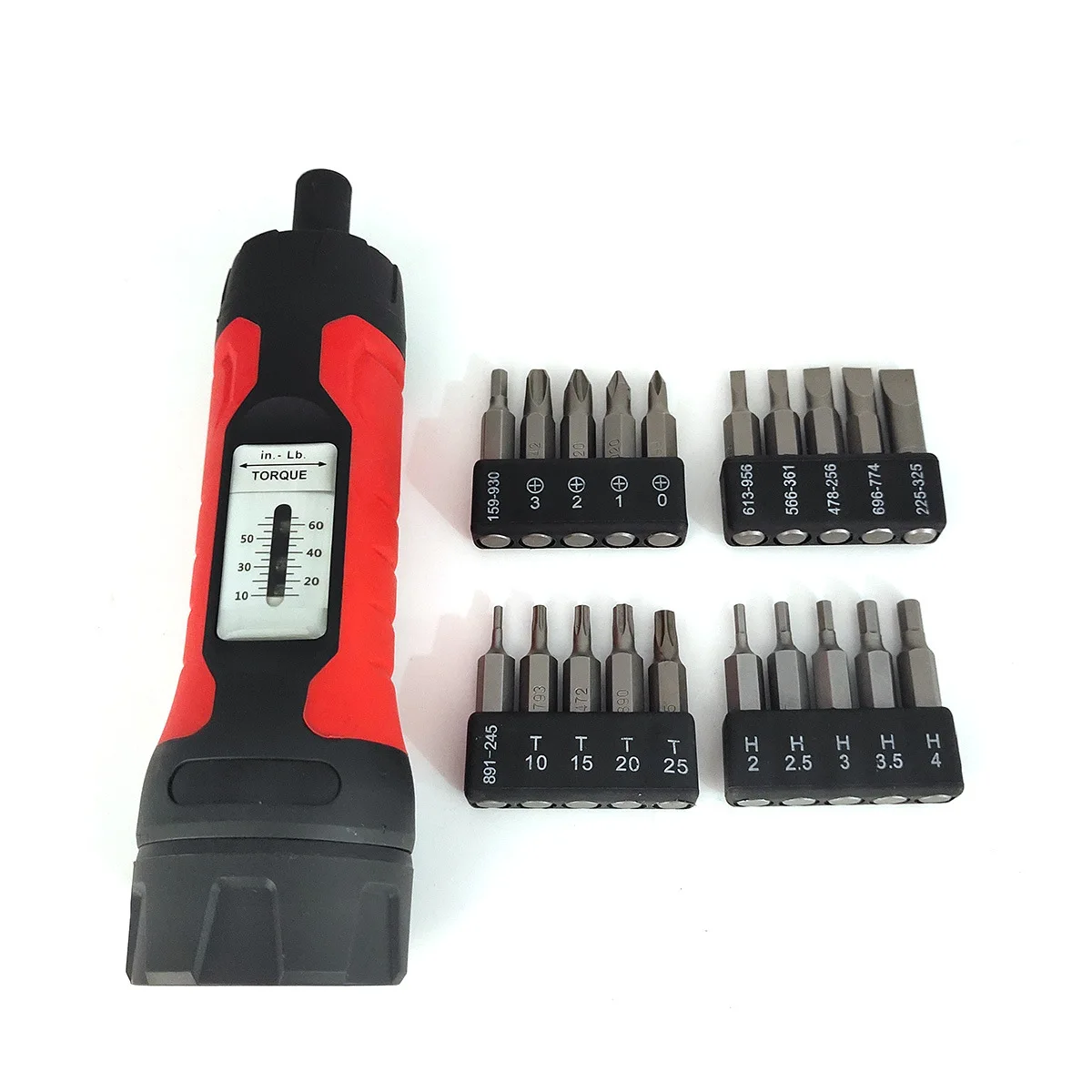 21-Piece Preset Adjustable 10-65In.lb Manual Torque Driver Windows Torque Screwdriver Bicycle Repair Tool