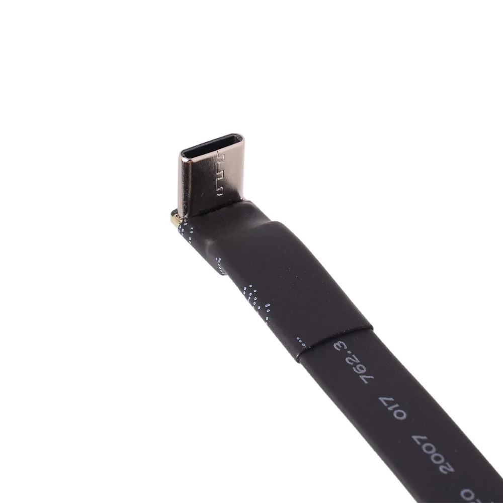 Cavo di prolunga piatto per ricarica dati da 90 gradi 13P USB 2.0 tipo C a tipo C OTG Fold USB C maschio femmina FPV cavo per fotografia aerea