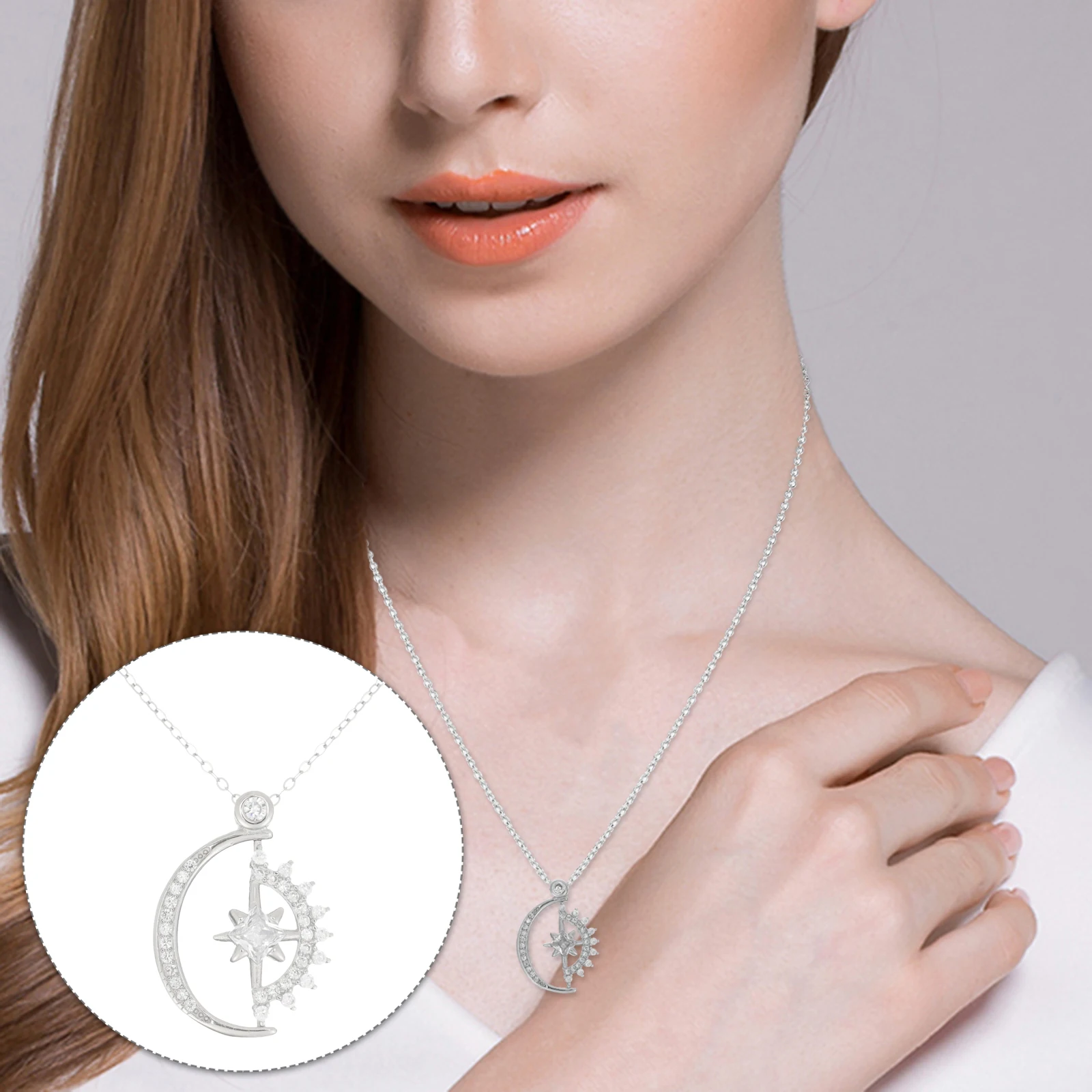 

Clavicle Chain Necklace Women Jewelry Wedding S925 Silver Pendant Choker Necklaces for Woman