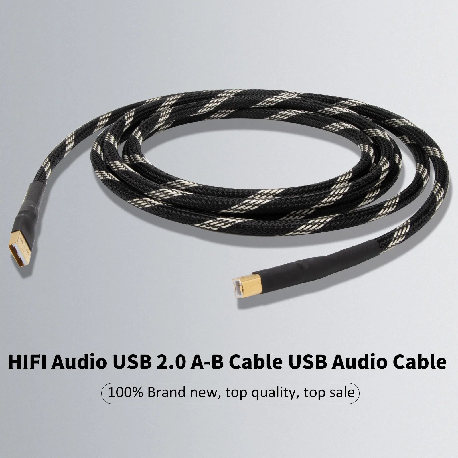 Preffair USB 2.0 Upgrade Cable Gold-Plated Type A to Type B Connectors for HiFi Sound