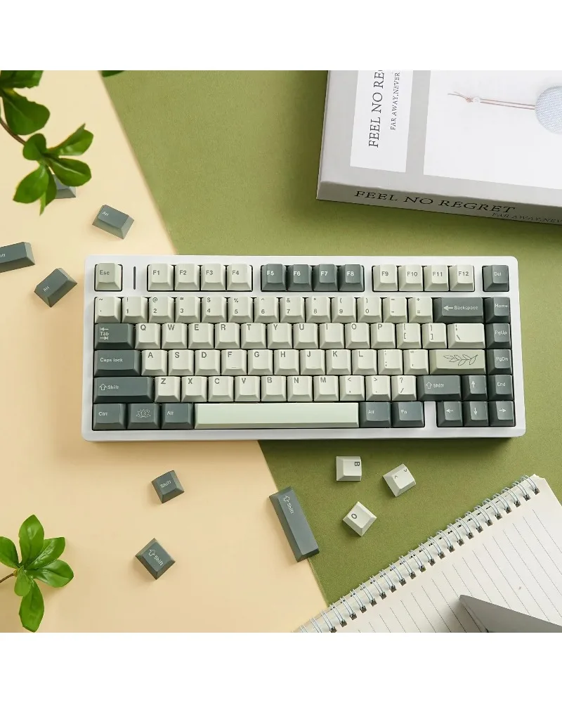 

Five-sided Sublimation GMK Replica Keycaps Botanical Garden Style German French Spanish Korean Japanese Phonetic Cangjie