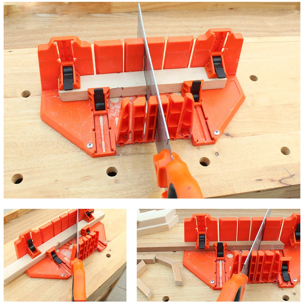 ALLSOME 22.5° 45° 90° Woodworking Mitre Saw Cabinet High Strength ABS Engineering Plastic for Angle Saw Miter Saw Miter Slot Box