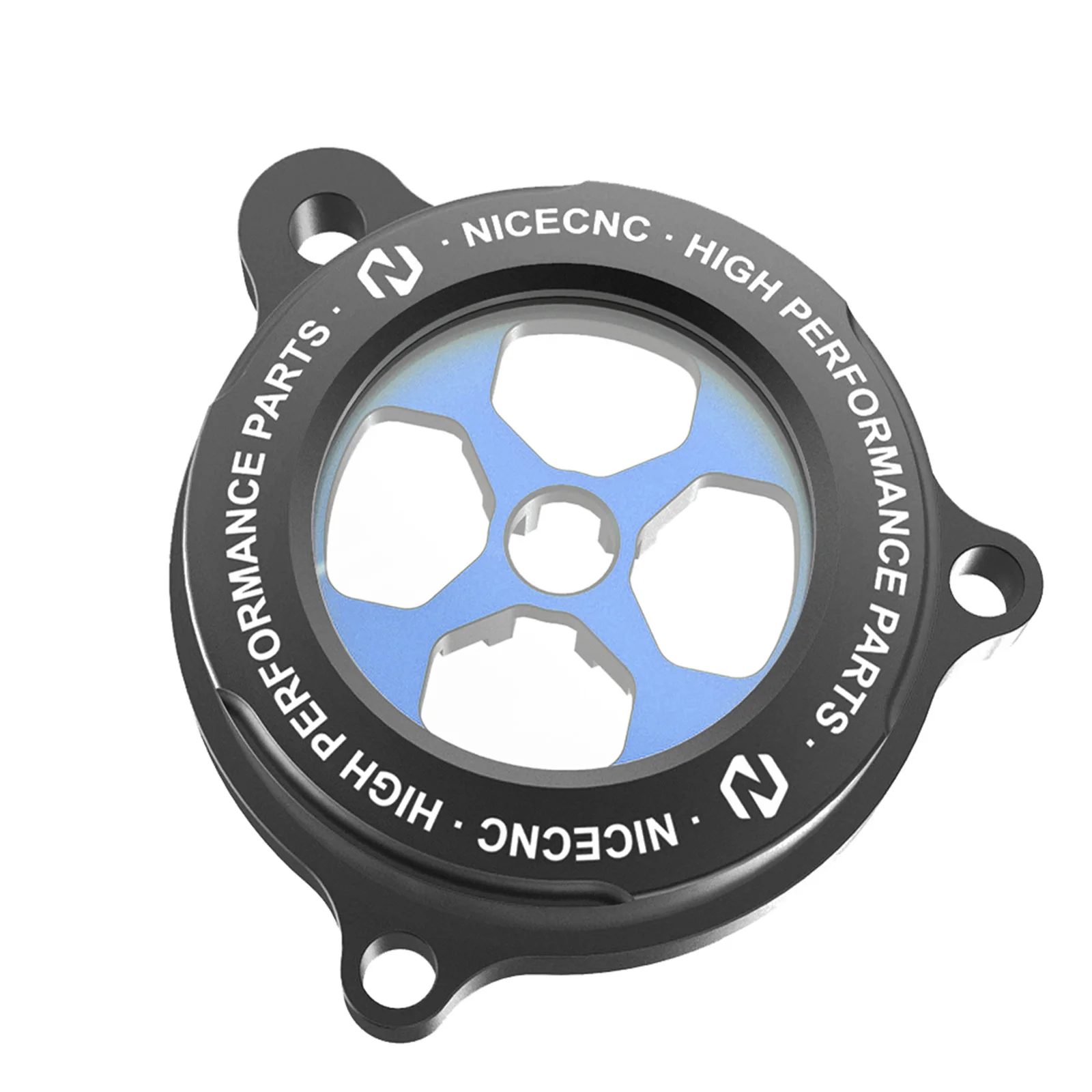 NICECNC – przezroczysta osłona filtra oleju silnikowego do Yamaha Raptor 700, RAPTOR 700R, YFM700R, roczniki 2006–2024, akcesoria do ATV, wykonana ze stopu aluminium. — 2