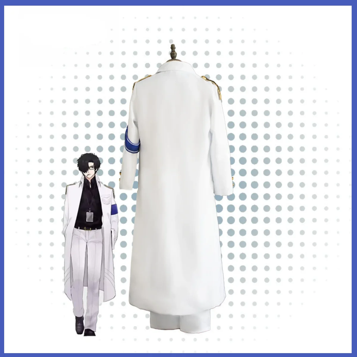 Game Blue Archive The Animation Teacher Schale Cosplay Costume Working White Long Coat Shirt Uniform Wig Man Carnival Suit 2025