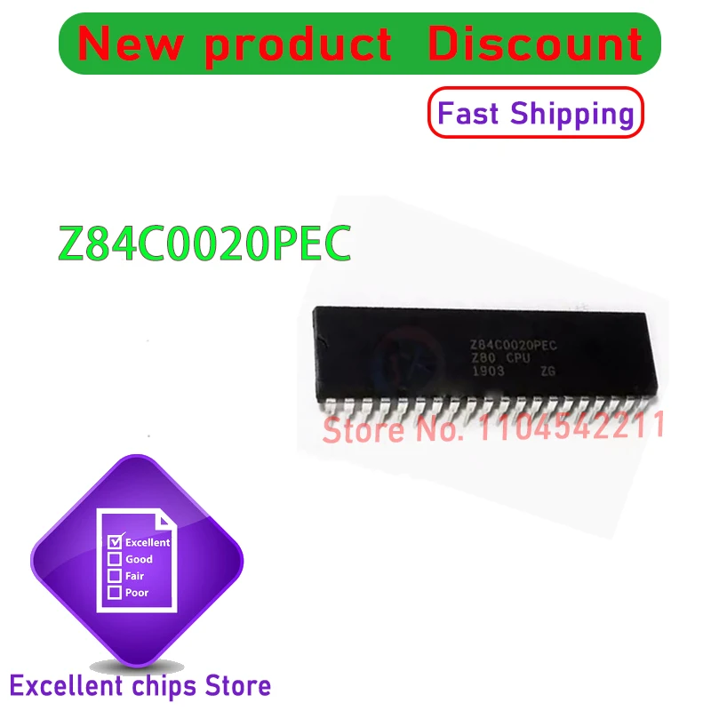 

Новый оригинальный 5 шт. ~ 10 шт./лот Z84C0020PEC Z84C0020 84C0020 DIP40