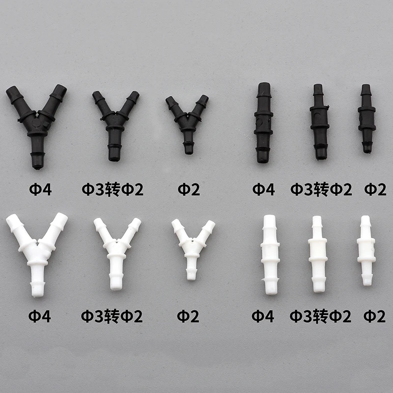 20 pces conector solvente do tubo de tinta da forma de y de eco para a máquina branca da impressora do conector do tubo de tinta do grande formato y