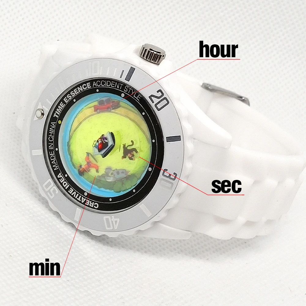 Happy Planet Running monkey Quartz Watch originality design Comic characters