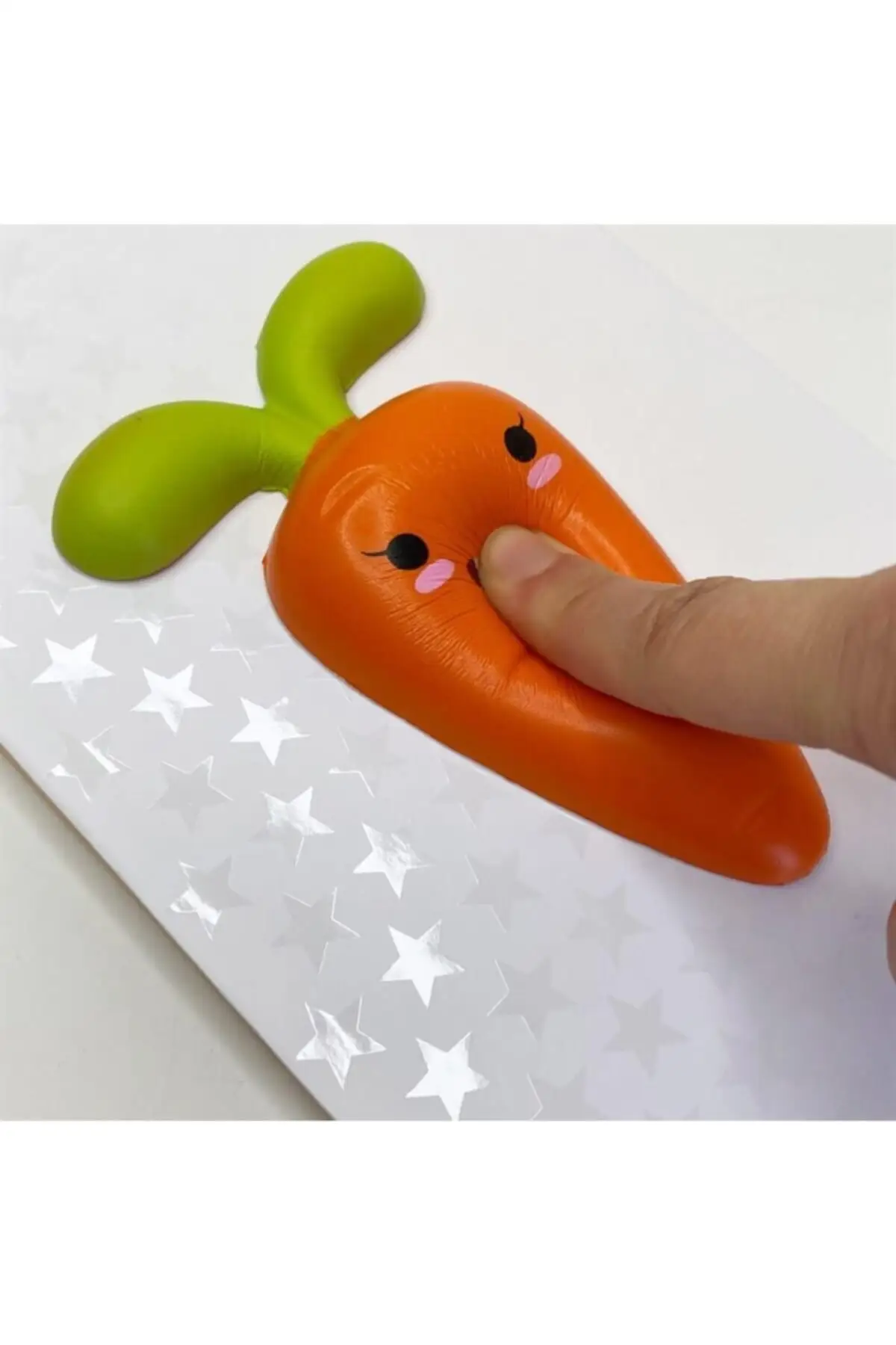 Uras Cute Tiny Carrot Squishy A5 Hard Cover Striped Moment Souvenir Book Diary Sketchbook Handmade Book