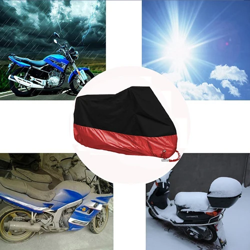 Imagen 2 del producto Funda Impermeable para Motocicleta Oxford 190T, Protección Universal para Exteriores, Cubierta contra Polvo, Lluvia, Sol y Rayos UV