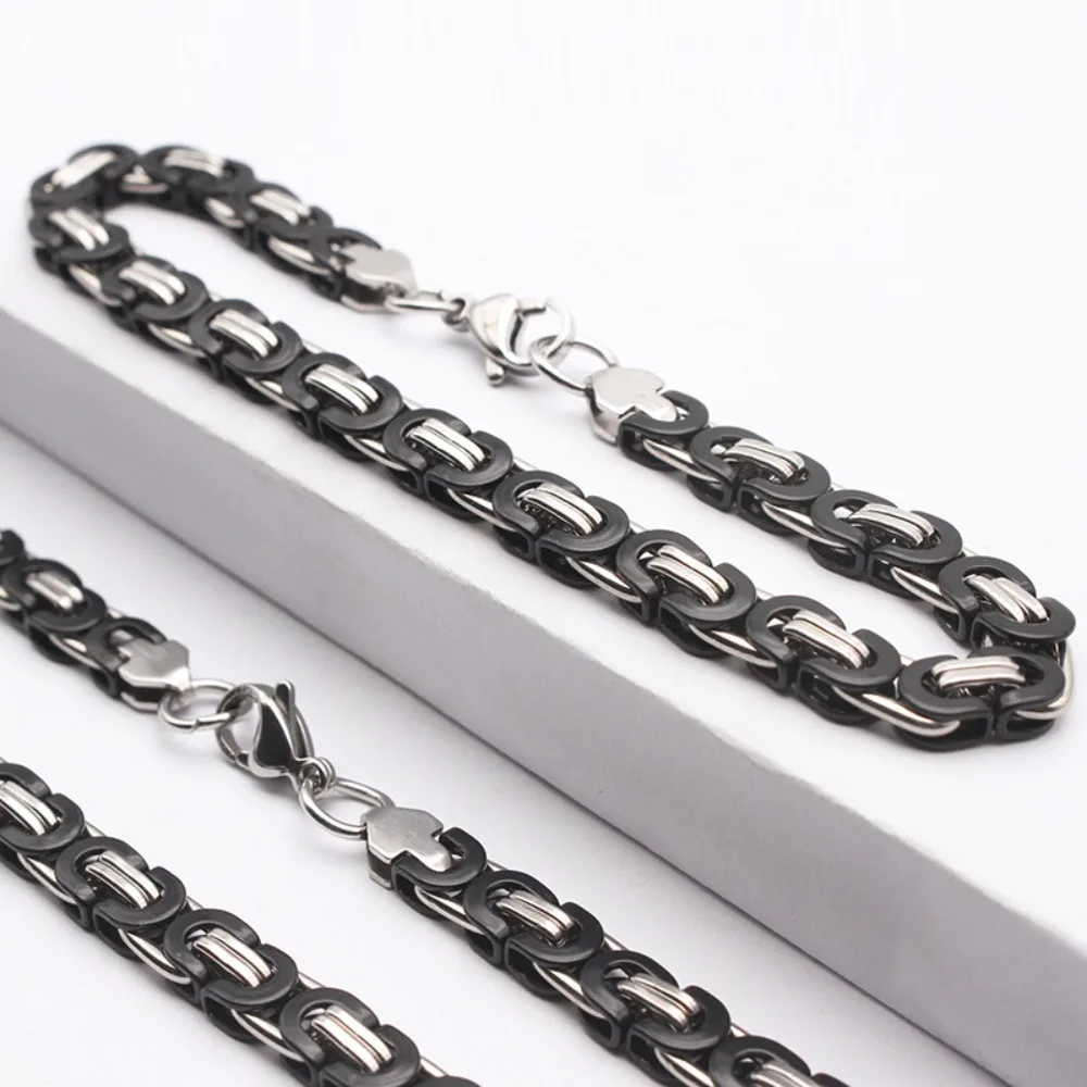الهيب هوب التيتانيوم الصلب شقة الرجال سوار سوار فاسق الفولاذ المقاوم للصدأ مجوهرات شخصية الثقيلة مكتنزة