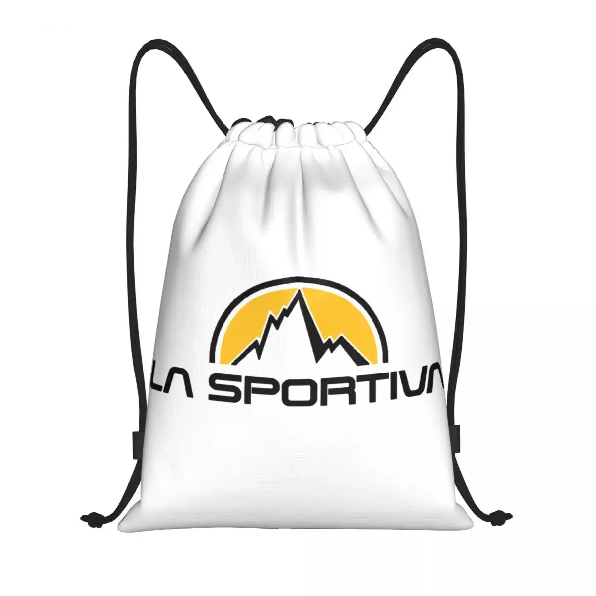 

La Sportiva Logo Drawstring Backpack Sports Gym Sackpack String Bags for Exercise