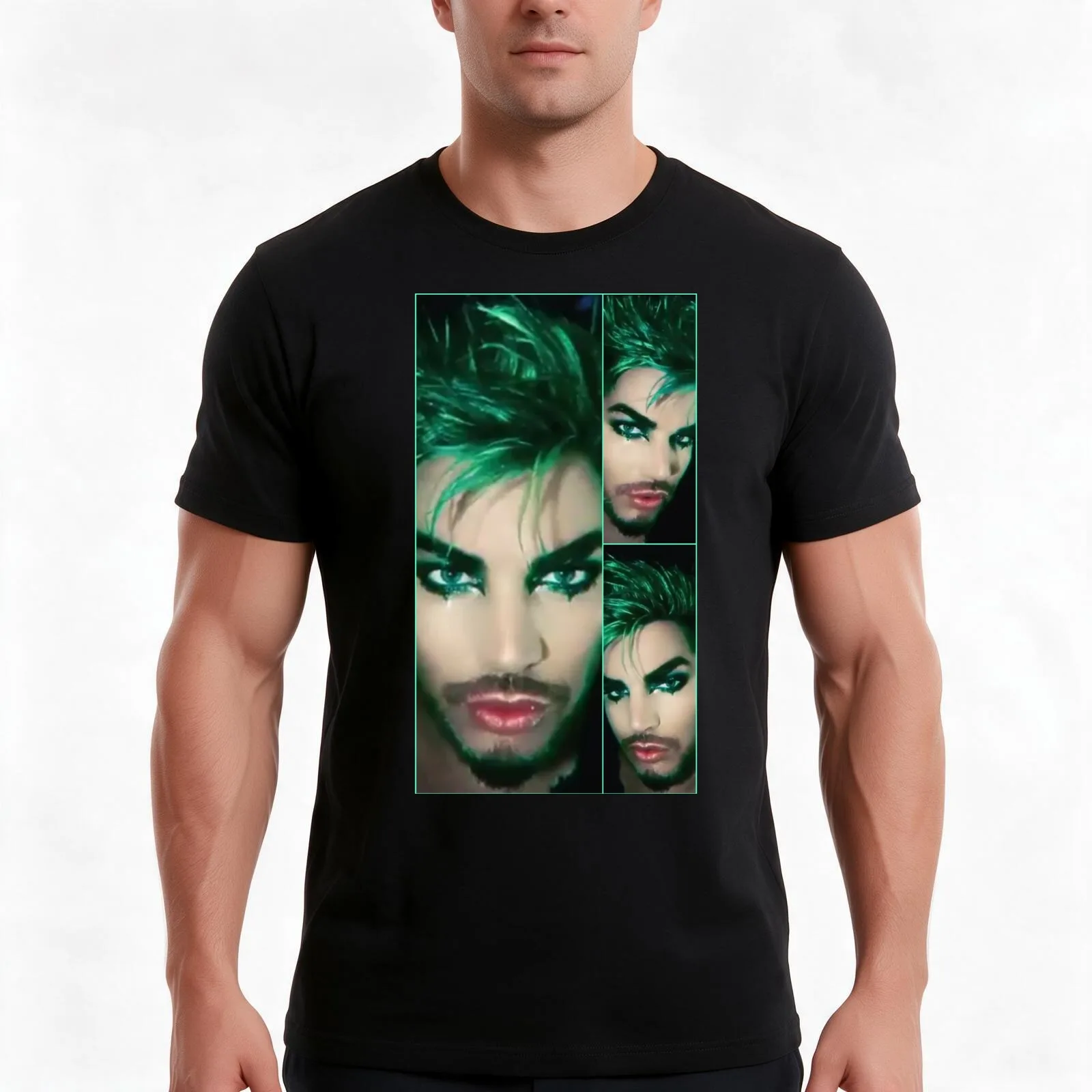 Gorgeous in green Adam Lambert T-Shirt Summer Casual Cotton Tee Oversized Streetwear Tops Vintage Graphic Print 100% Cotton