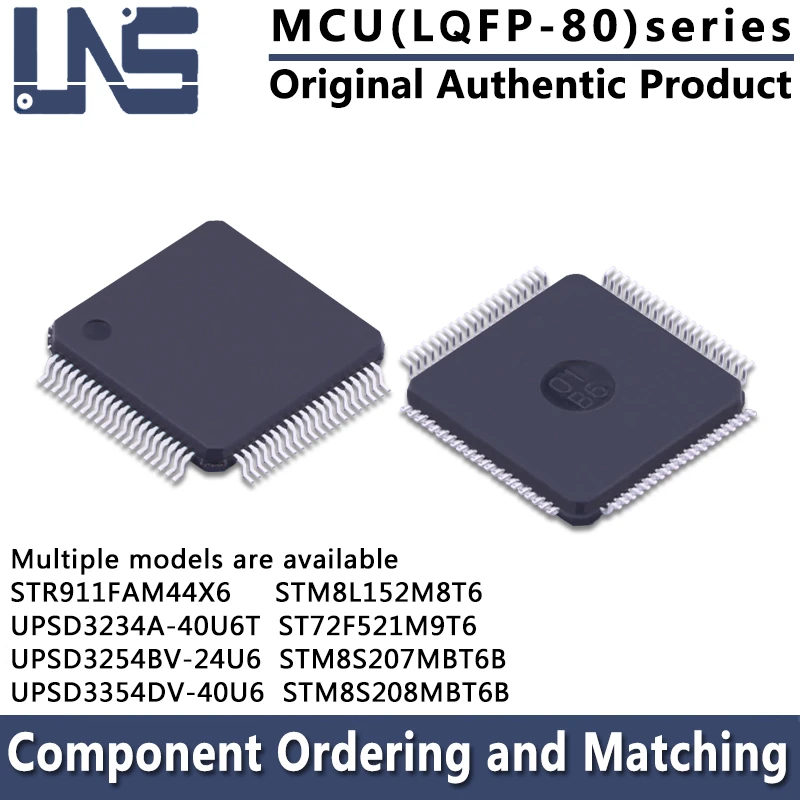 

STR911FAM44X6 ST72F521M9T6 STM8L152M8T6 STM8S207MBT6B STM8S208MBT6B UPSD3234A-40U6T UPSD3254BV-24U6 UPSD3354DV-40U6 LQFP-80 MCU