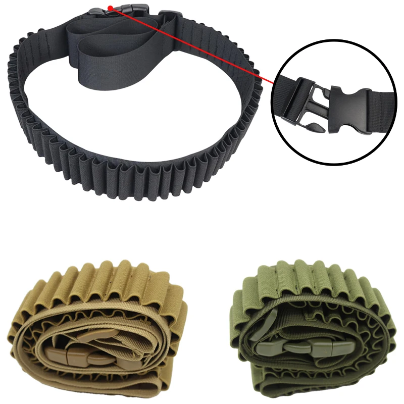 Tactical 50 Rounds Ammo Holder Pouch Belt Catridge Shot Shell for 5.56mm .22/.223.204 Bullet Holder Hunting Gun Shell Pouch