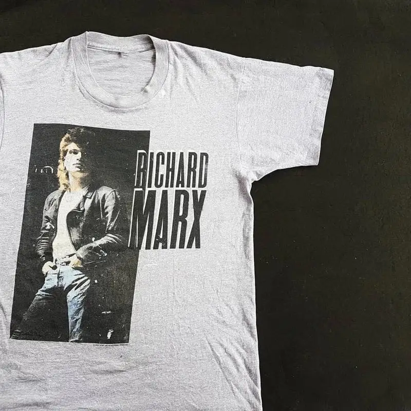 Richard Marx Hold On To The Nights T Shirt sPORT gRAY S 5XL