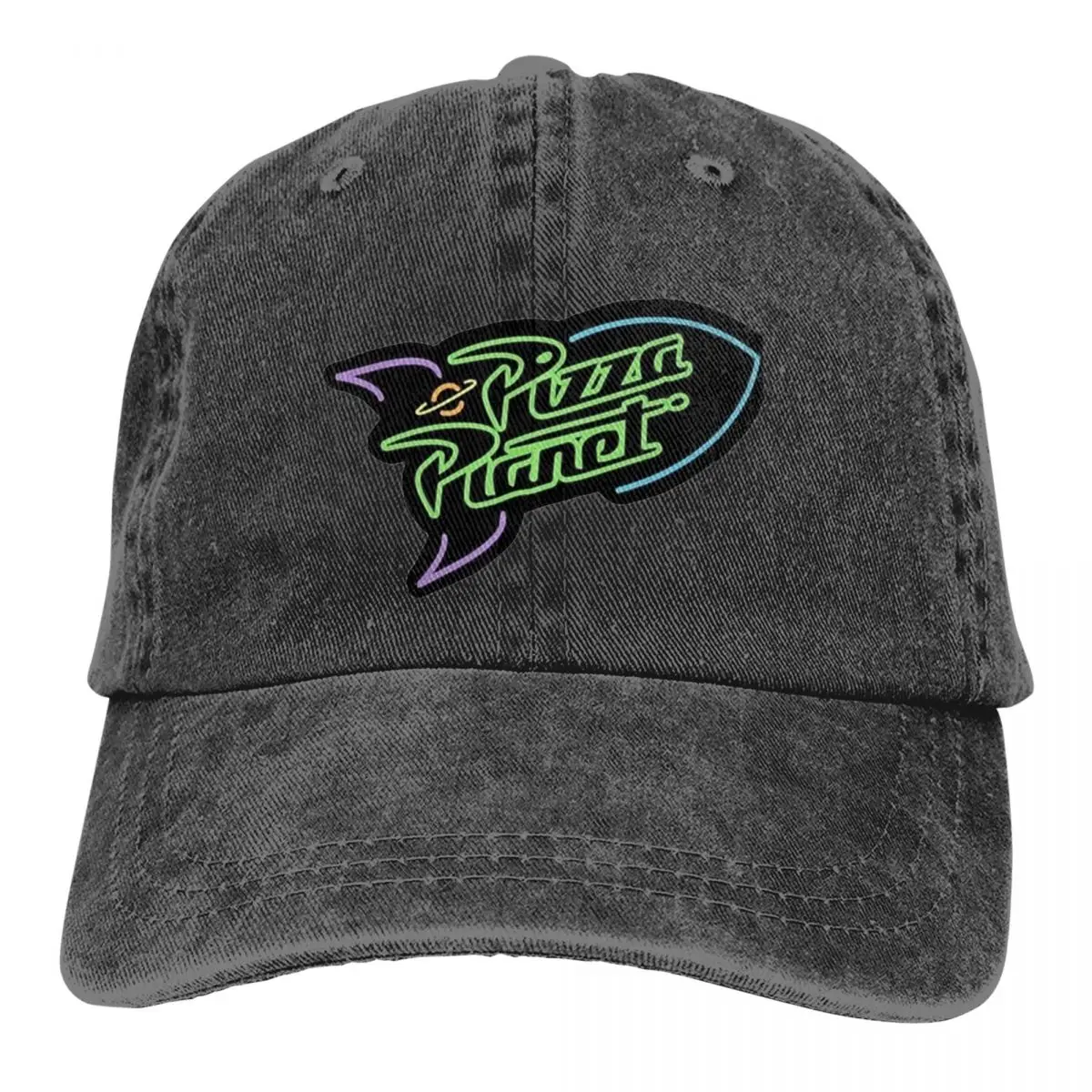 Czapka z daszkiem do pizzy Planet Retro w trudnej sytuacji, unikalna czapka z Logo Unisex zajęcia na świeżym powietrzu niestrukturalna miękka