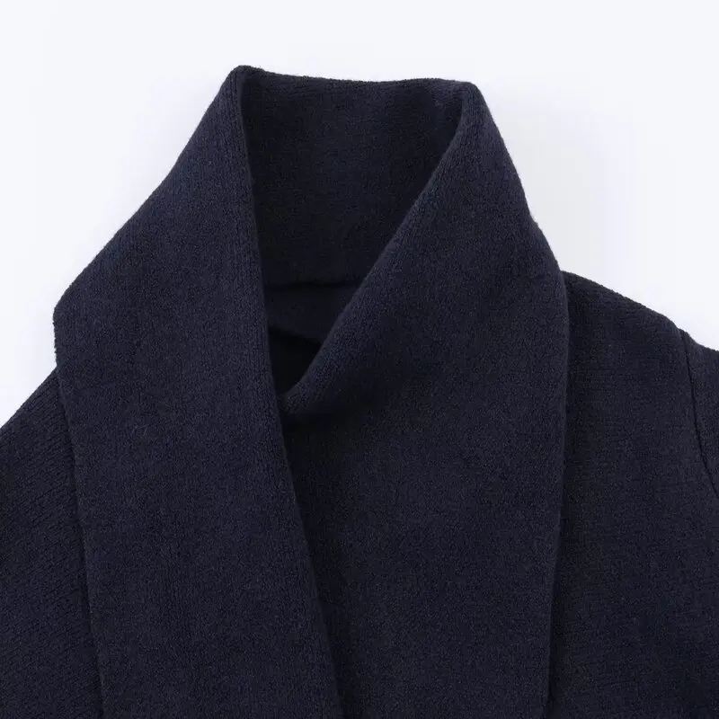 

2025 Winter New Arrival Women's Fasion Knitted ort Coat Versatile Scarf Matching Coat
