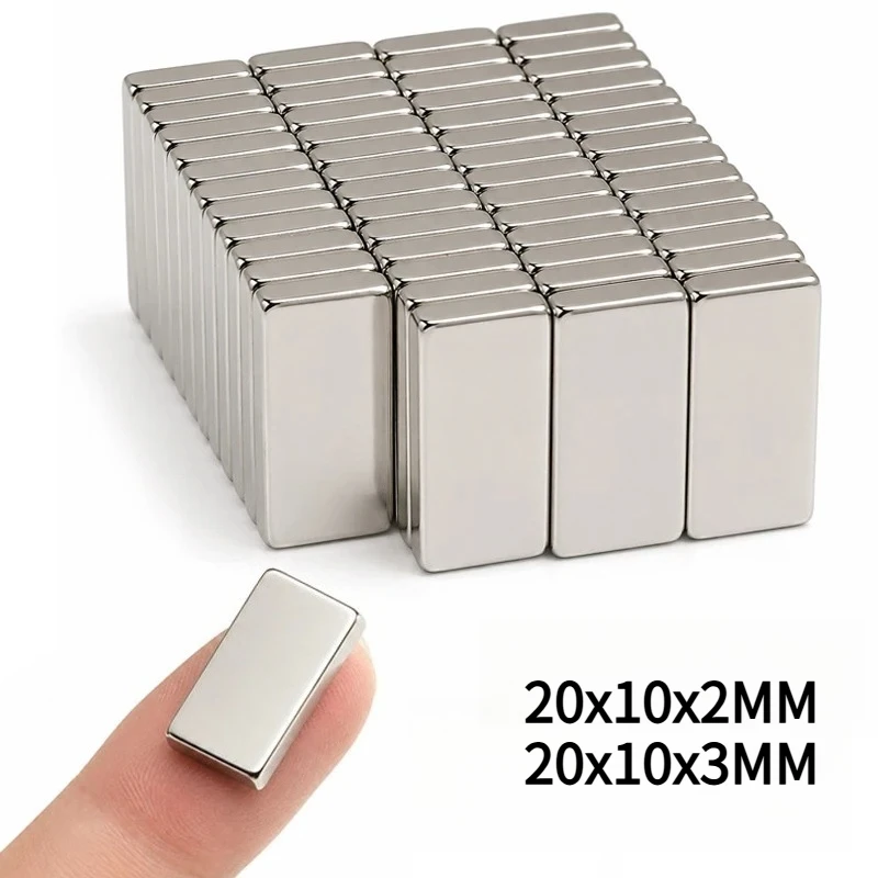 20x10x2/20x10x3MM Square Magnet Fridge Magnet Secure Closure Helper Magnets for Kitchen Organization Organize Small Parts