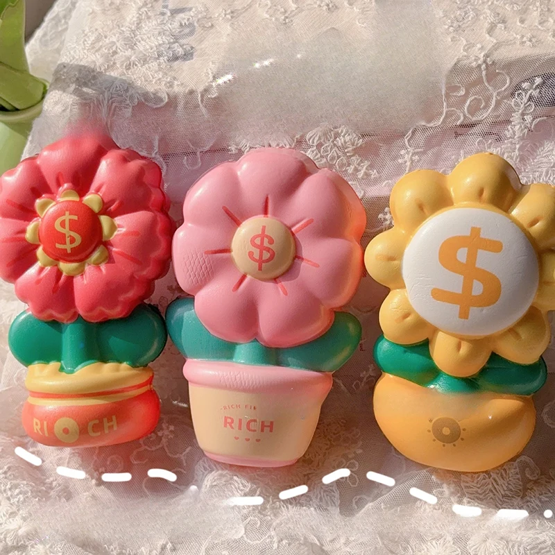 

Цельное средство для снятия стресса с богатым цветком для взрослых, сжимаемые игрушки, детская декомпрессионная сенсорная игрушка-непоседа