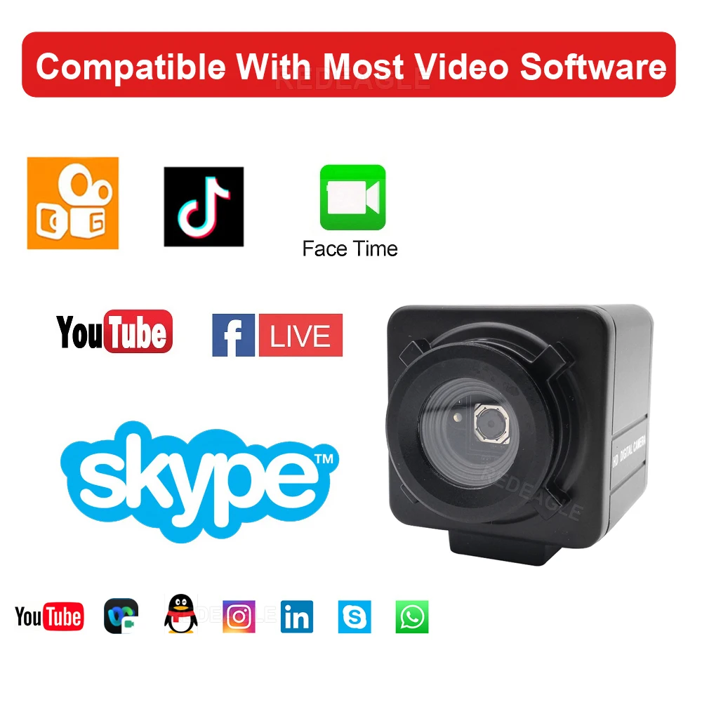 Industrial 8MP 4K Autofocus USB PC Webcam HD Computer Camera for Video Teaching Meeting PCB Repair Digital Image Acquisition