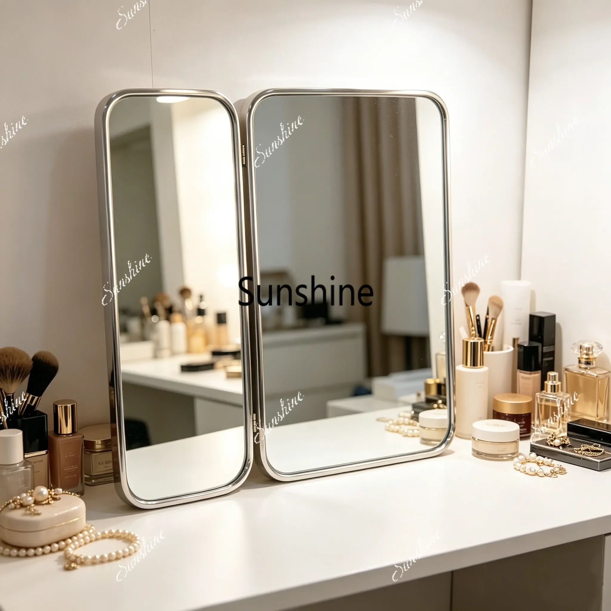 French Hotel Homestay Trifold Bathroom MirrorT*