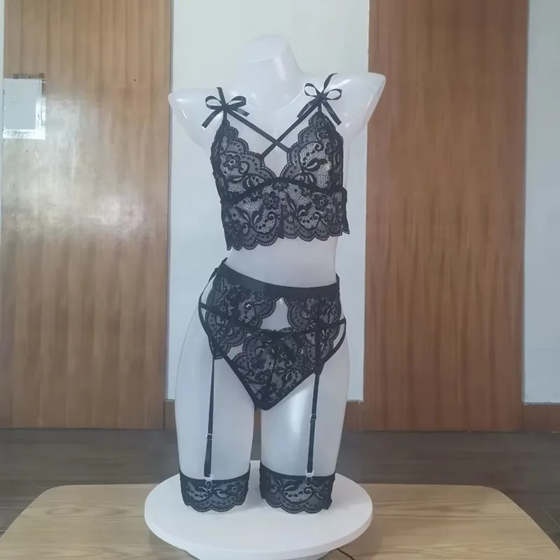 

Сексуальное эротическое белье, женский бюстгальтер и трусики с подвязками, 3 шт., прозрачные комплекты нижнего белья, комплект сексуального женского нижнего белья, порно, сексуальное женское белье