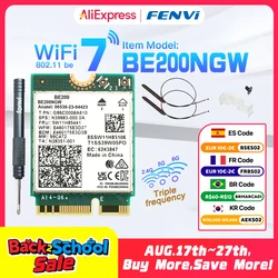 WiFi 7 Intel BE200 Ağ Kartı için Bluetooth 5.4 Tri Band 2.4/5/6 GHz 8774 Mbps BE200NGW M.2 Kablosuz Adaptör Wifi 6E'den daha iyi