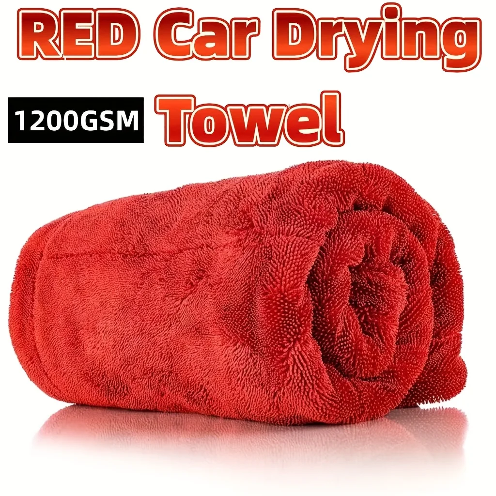 

Extra Large 60x90cm Car Dryer Towel 1200GSM | Kink-Free & Fast-Absorbing for Automotive, Truck, RV& Commercial Vehicle Detailing
