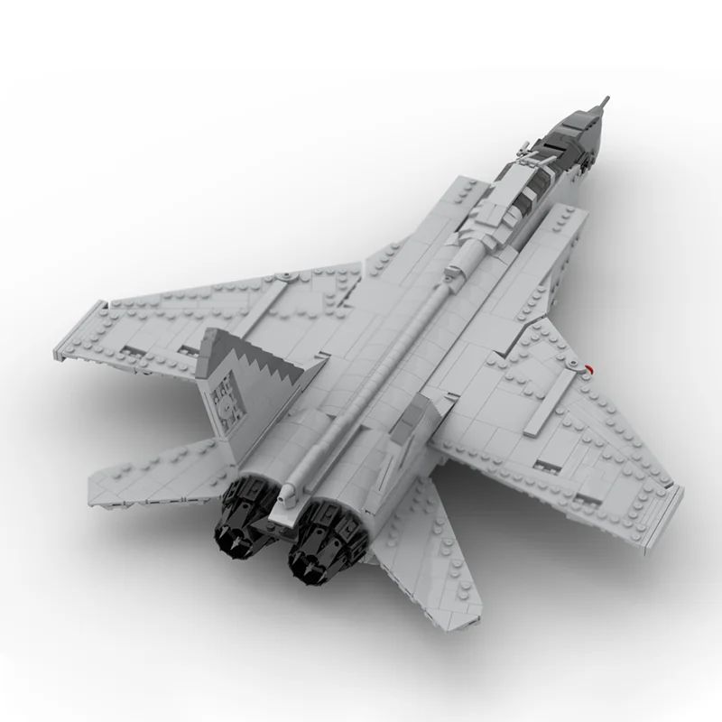 نموذج طائرة عسكرية Moc بناء الطوب وحدات MiG-31 نموذج مقاتلة التكنولوجيا كتل عيد الميلاد لتقوم بها بنفسك لعبة هدايا البناء #5