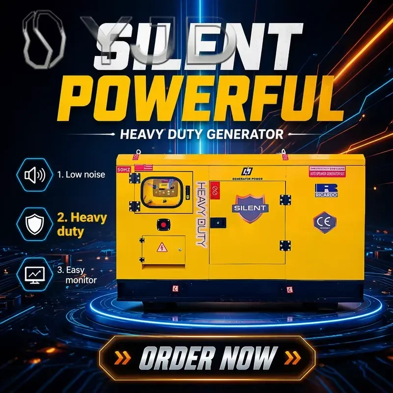 150kVA 500kVA Super Silent Generator Set 3 Phase 400V 50Hz Industrial Prime Power Soundproof Containerized
