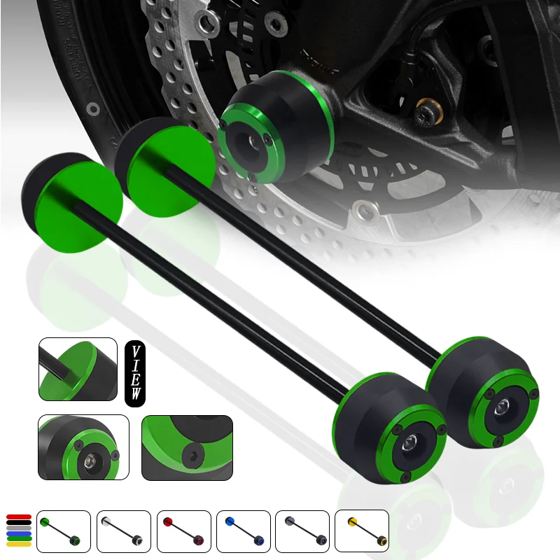 2024 NEW Front Axle Fork Crash Sliders Wheel Protector Motorcycle Falling Protection For Versys VERSYS 650 VERSYS 1000 2017-2022