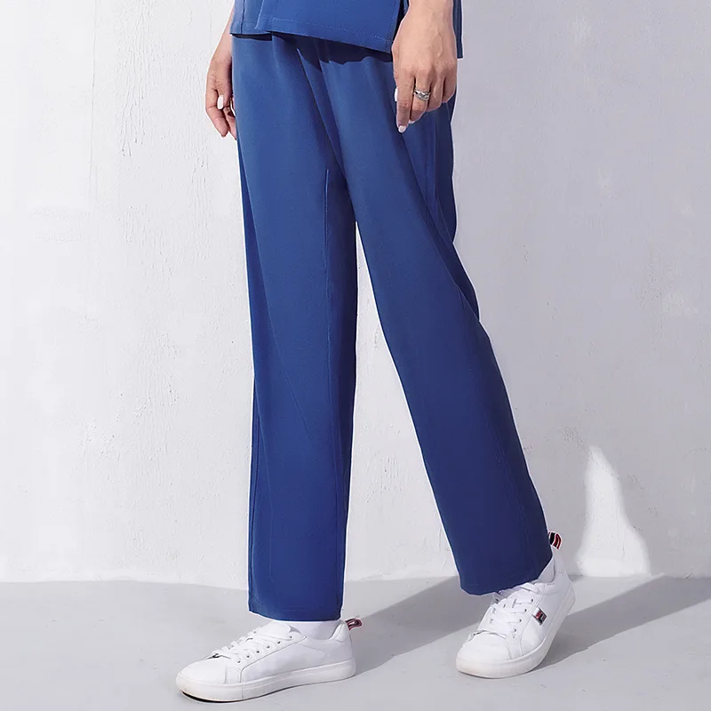 

Professional Women Scrubs Pant Elastic Waist Medical Bottoms Hospital Dental Clinic Workwear Clothes Slim Fit Nursing Jogger