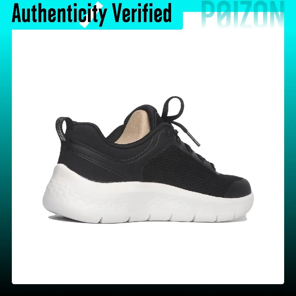 Skechers Go Walk Flex Comfortable Breathable Lightweight Low top Walking Shoes Women's Black 124817-BKW view 5