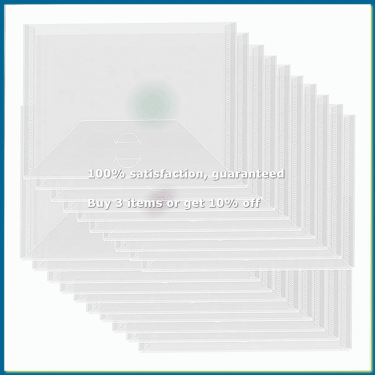 20Pcs 7x5In Storage Envelopes,Resealable Plastic Envelopes Pockets Storage Bag for Clear Stamp,,Scrapbook Paper-DTB3